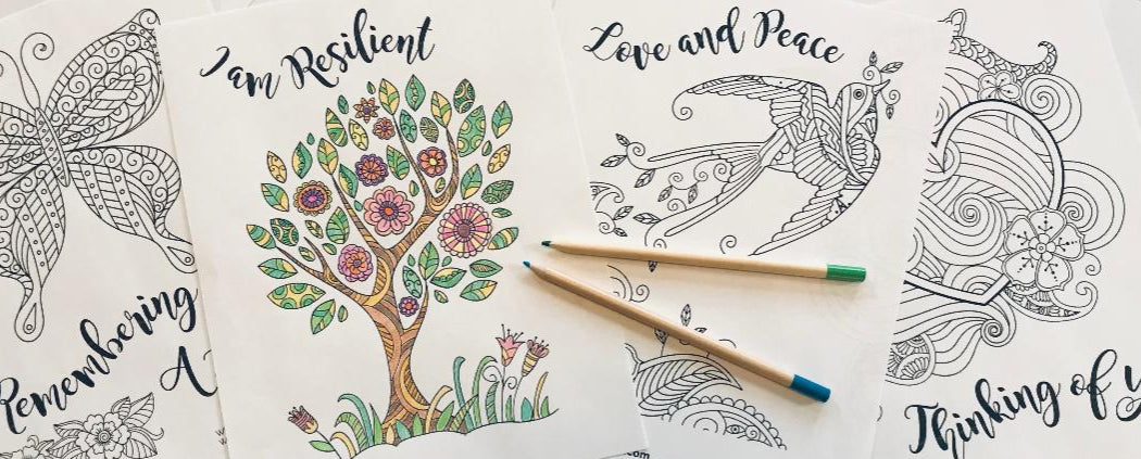 Coloring Pages With Colored Pencils